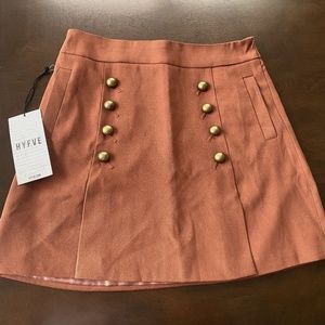 NWT: HYFVE Brown Skirt